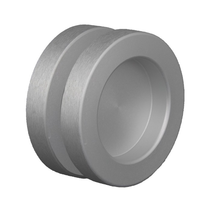 Griffmuschelpaar Aluminium
