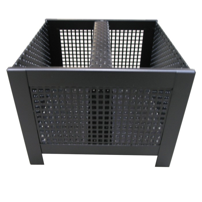 Pelletsbrennkorb eckig