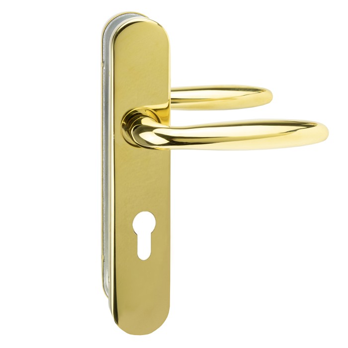 Langschildgarnitur Traum Messing