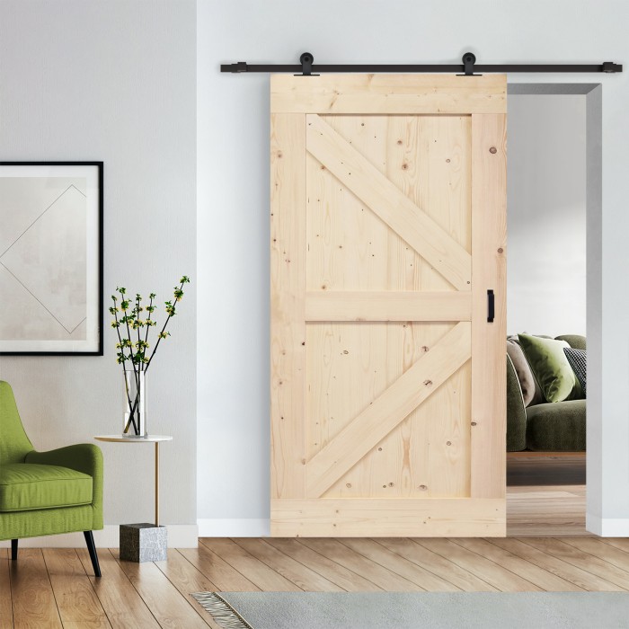 Komplettset Holzschiebetür