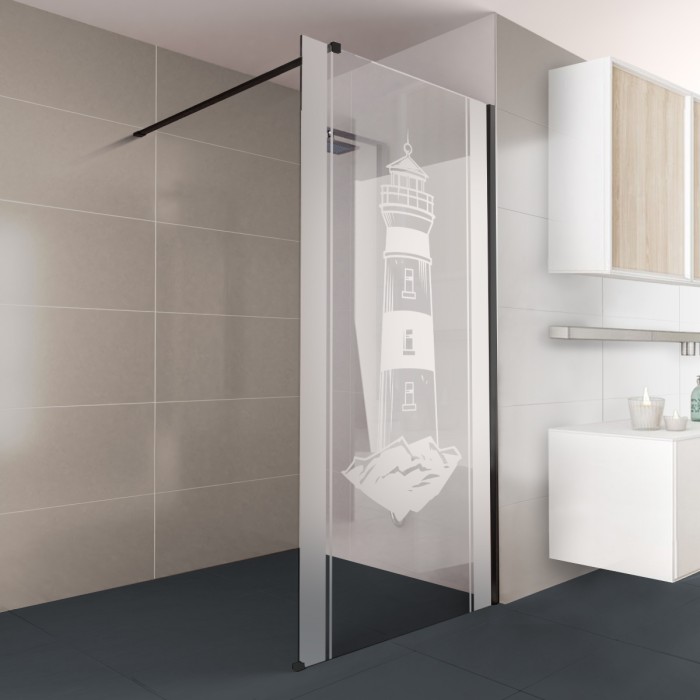 Walk-In Dusche Klarglas mit Design