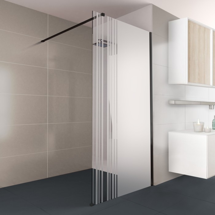 Walk-In Dusche Klarglas mit Design