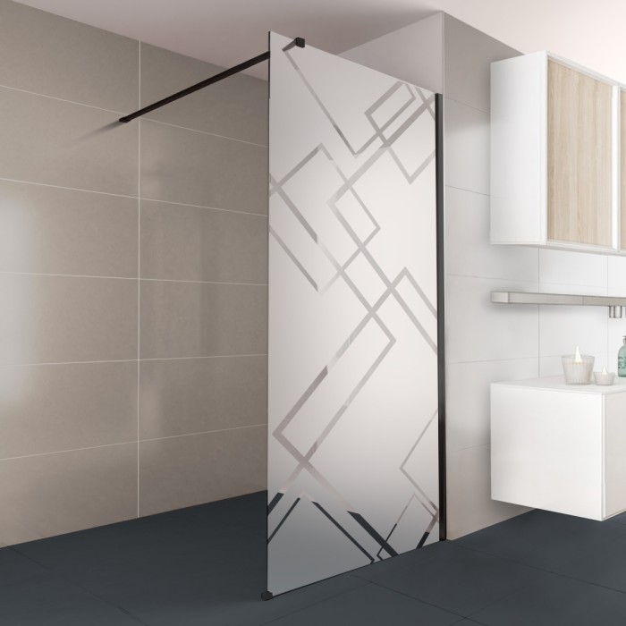 Walk-In Dusche Klarglas mit Design