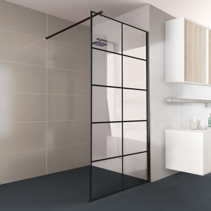 Walk-In Dusche Klarglas mit Design