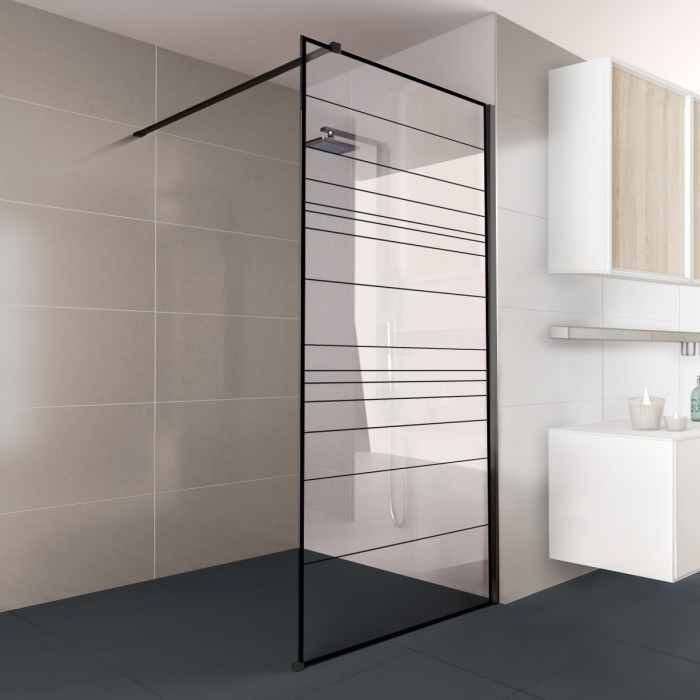 Walk-In Dusche Klarglas mit Design