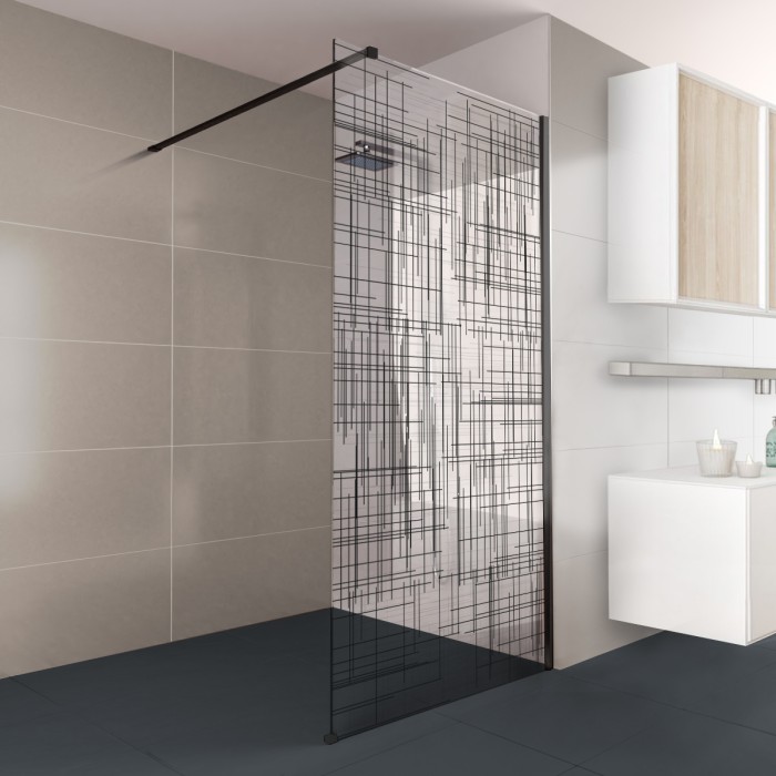 Walk-In Dusche Klarglas mit Design