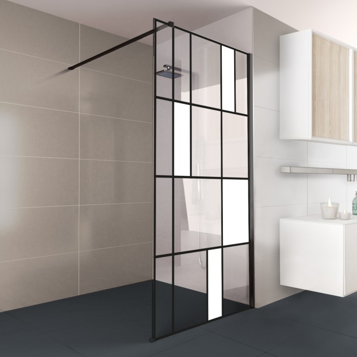 Walk-In Dusche Klarglas mit Design