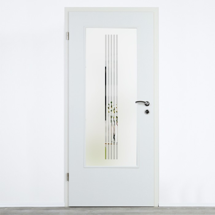 Glaseinsatz Klarglas mit Design