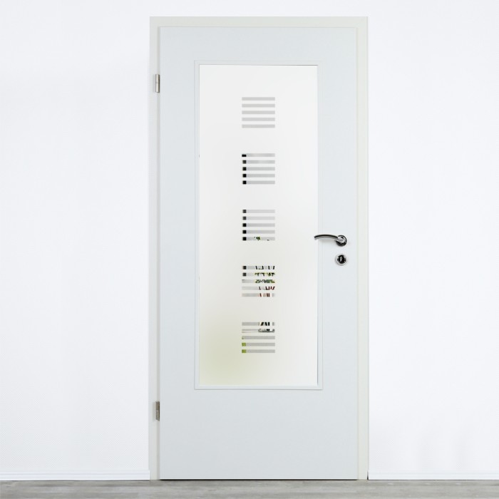 Glaseinsatz Klarglas mit Design
