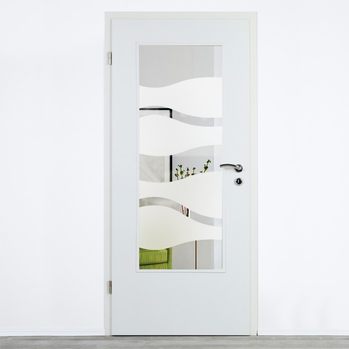 Glaseinsatz Klarglas mit Design