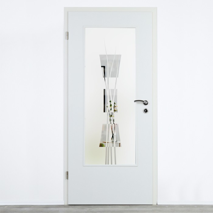 Glaseinsatz Klarglas mit Design