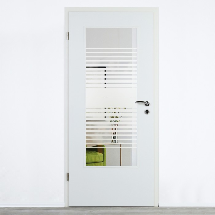 Glaseinsatz Klarglas mit Design