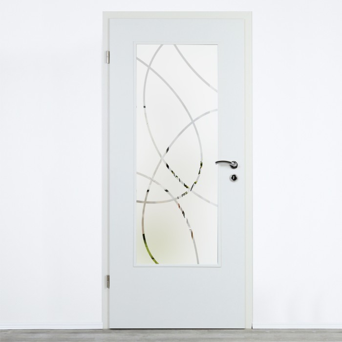 Glaseinsatz Klarglas mit Design