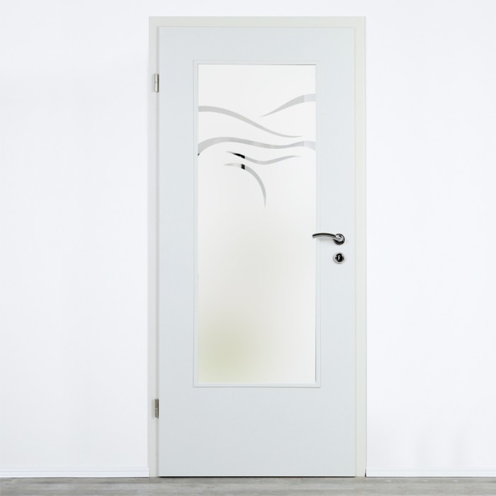 Glaseinsatz Klarglas mit Design