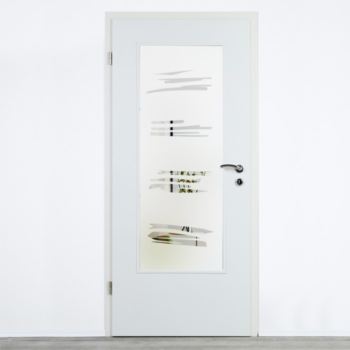 Glaseinsatz Klarglas mit Design