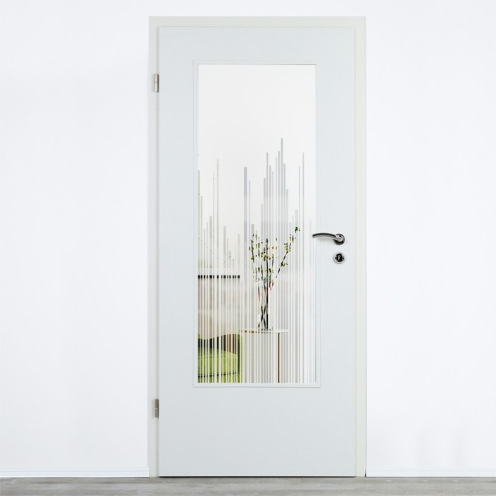 Glaseinsatz Klarglas mit Design