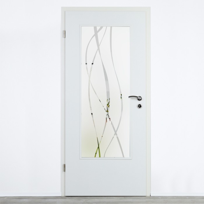 Glaseinsatz Klarglas mit Design
