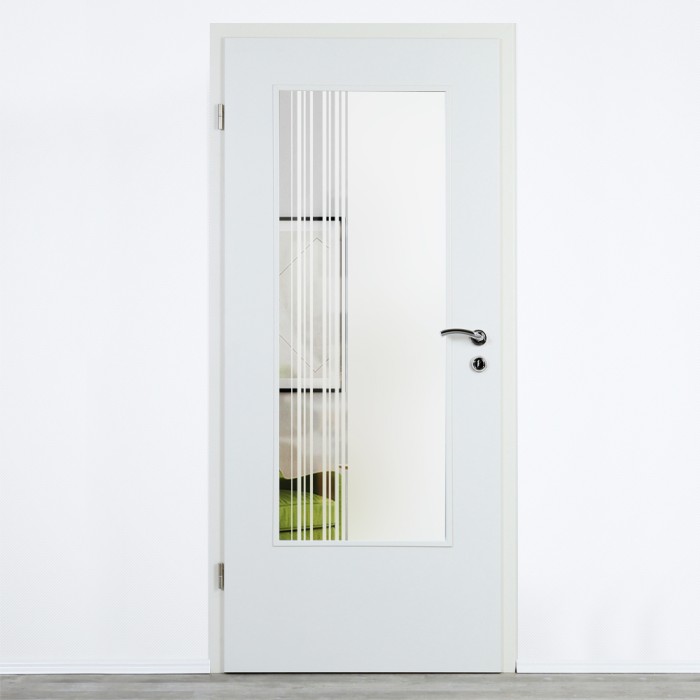 Glaseinsatz Klarglas mit Design