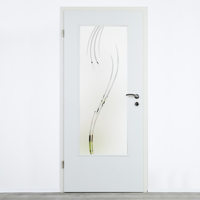 Glaseinsatz Klarglas mit Design