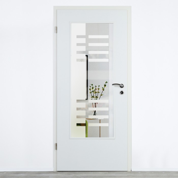 Glaseinsatz Klarglas mit Design