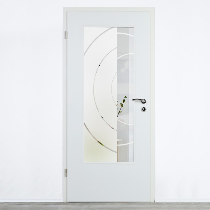 Glaseinsatz Klarglas mit Design