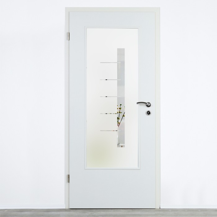 Glaseinsatz Klarglas mit Design