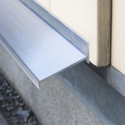 Wetterschenkel Aluminium blank ... Länge wahlweise