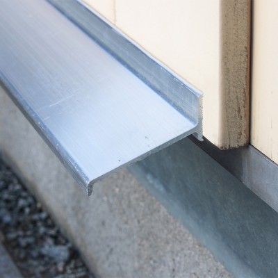 Wetterschenkel Aluminium blank ... Länge wahlweise
