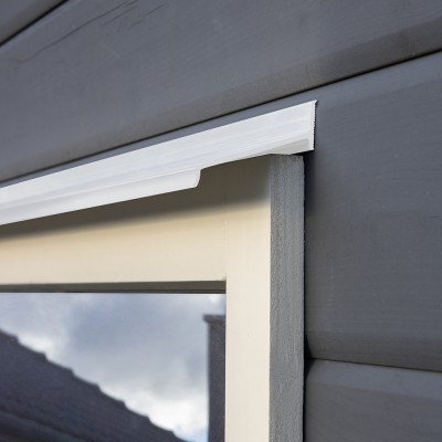 Wetterschenkel Alu RAL 9016 weiß Länge wahlweise