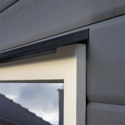 Wetterschenkel Alu RAL 9005 schwarz Länge wahlweise