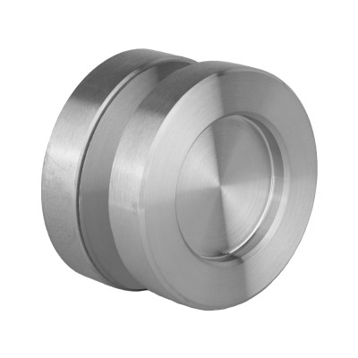 Griffmuschelpaar Edelstahl matt