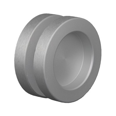 Griffmuschelpaar Aluminium