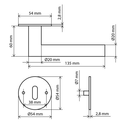 Drückergarnitur Yuna Edelstahl Quick Lock Classik