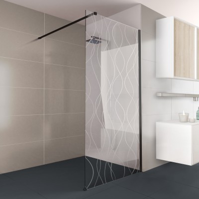 Walk-In Dusche Klarglas mit Design