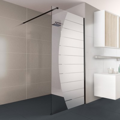 Walk-In Dusche Klarglas mit Design