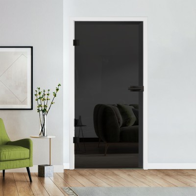 Glastür Dark grey optional Beschlag