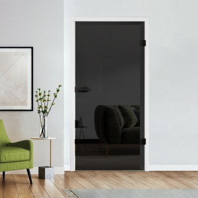 Glastür Dark grey optional Beschlag