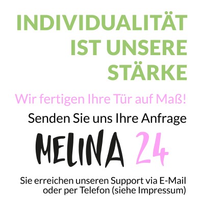 Doppelflügel Satino mit Design Black