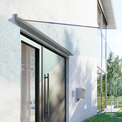 Glasvordach Calypso Klarglas