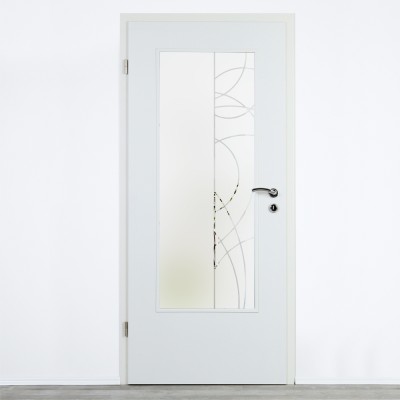 Glaseinsatz Klarglas mit Design