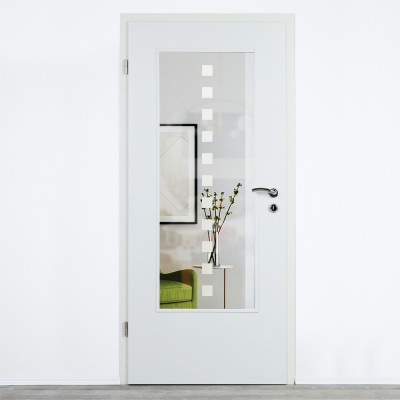 Glaseinsatz Klarglas mit Design