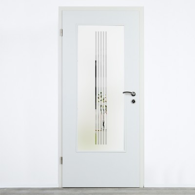 Glaseinsatz Klarglas mit Design
