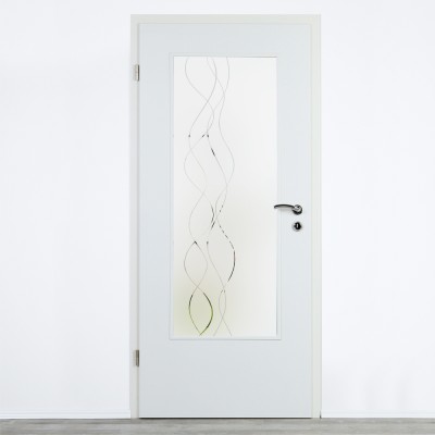 Glaseinsatz Klarglas mit Design