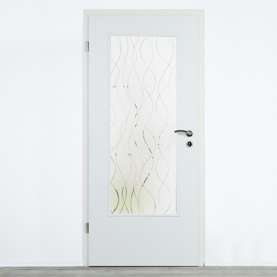 Glaseinsatz Klarglas mit Design