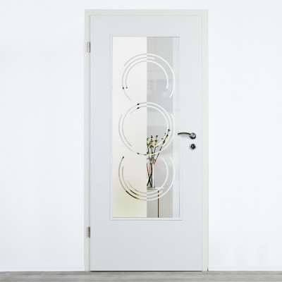 Glaseinsatz Klarglas mit Design