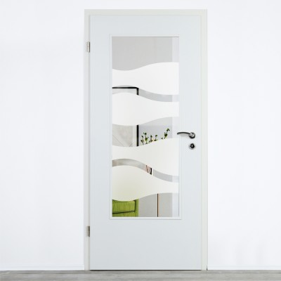 Glaseinsatz Klarglas mit Design