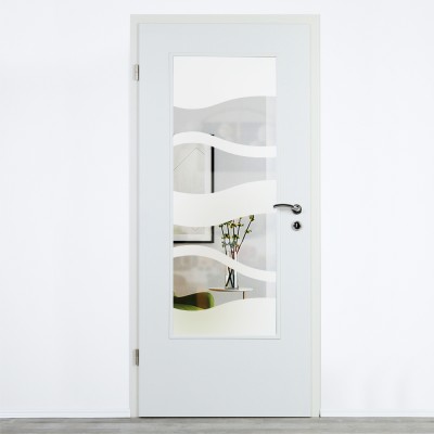 Glaseinsatz Klarglas mit Design