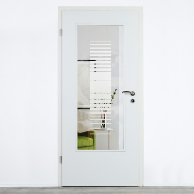 Glaseinsatz Klarglas mit Design