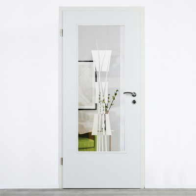 Glaseinsatz Klarglas mit Design