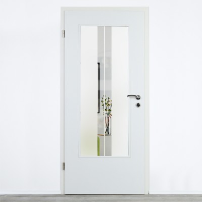 Glaseinsatz Klarglas mit Design